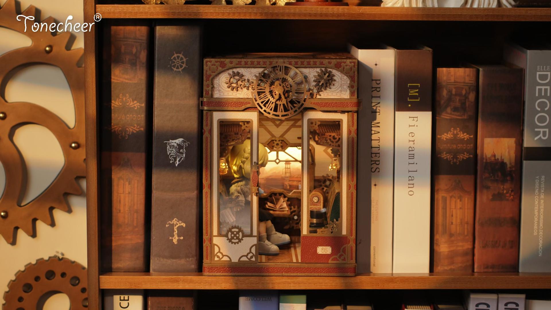 Amazon.com: Tonecheer DIY Book Nook Kit for Adults, Miniature