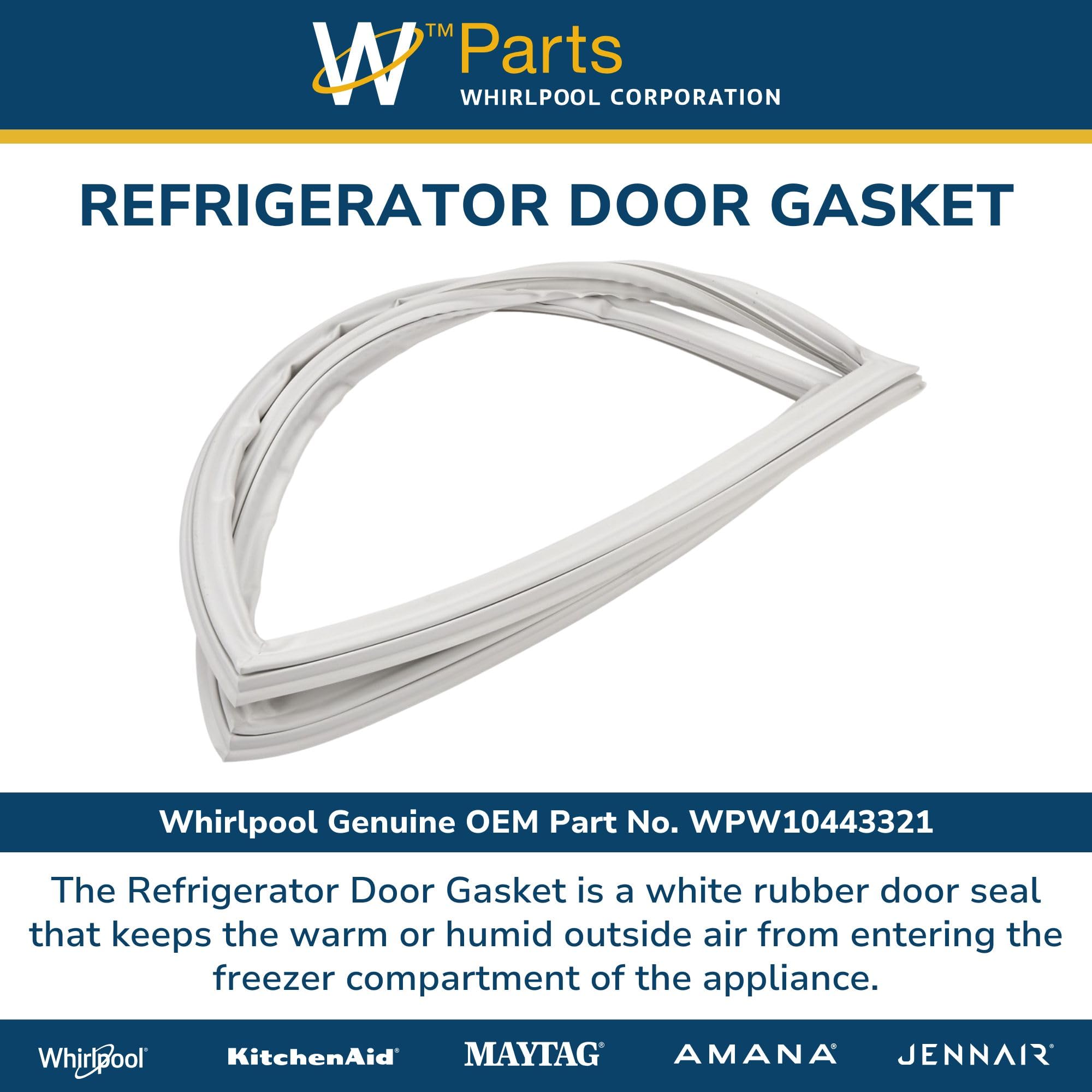 Amazon.com: Whirlpool WPW10443321 Genuine OEM Refrigerator Door