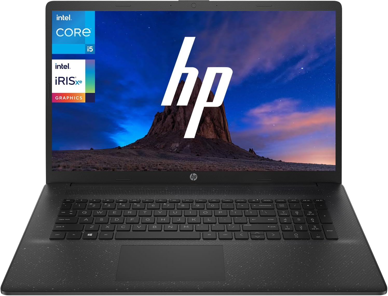HP 17.3" HD+ LED Business Laptop Computer, Windows 11 Home, 16GB RAM 256GB SSD, Intel Core i5-1334U 10-Core Processor, Intel Iris Xe Graphics, Numeric Keypad, Camera Privacy Shutter, Jet Black