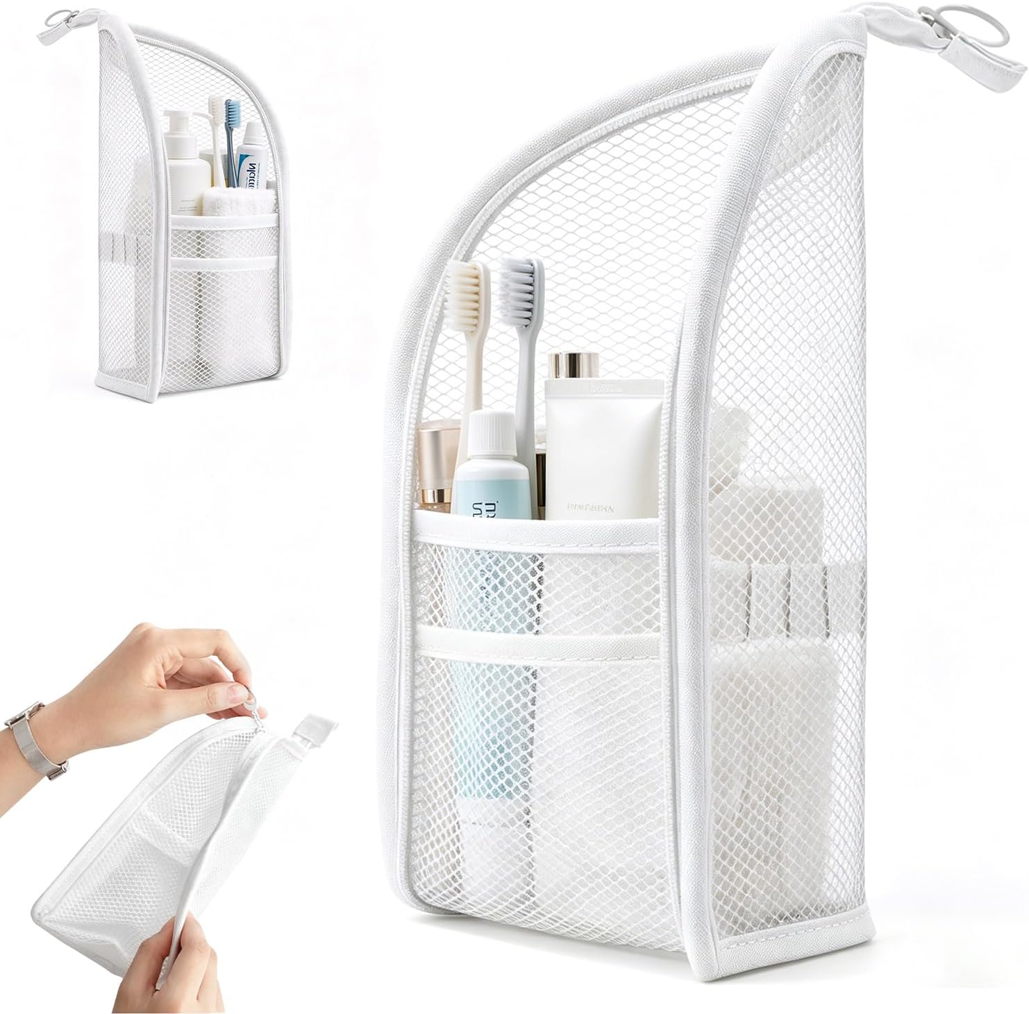 Standing Toiletry Bag, Portable...