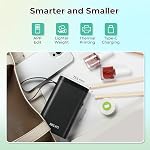 Label Maker Machine with Tape, P21 Portable Bluetooth Label Printer, Wireless Built-in Cutter Sticker Maker Mini Label Makers with Multiple Templates for Organizing Storage Office Home, Black