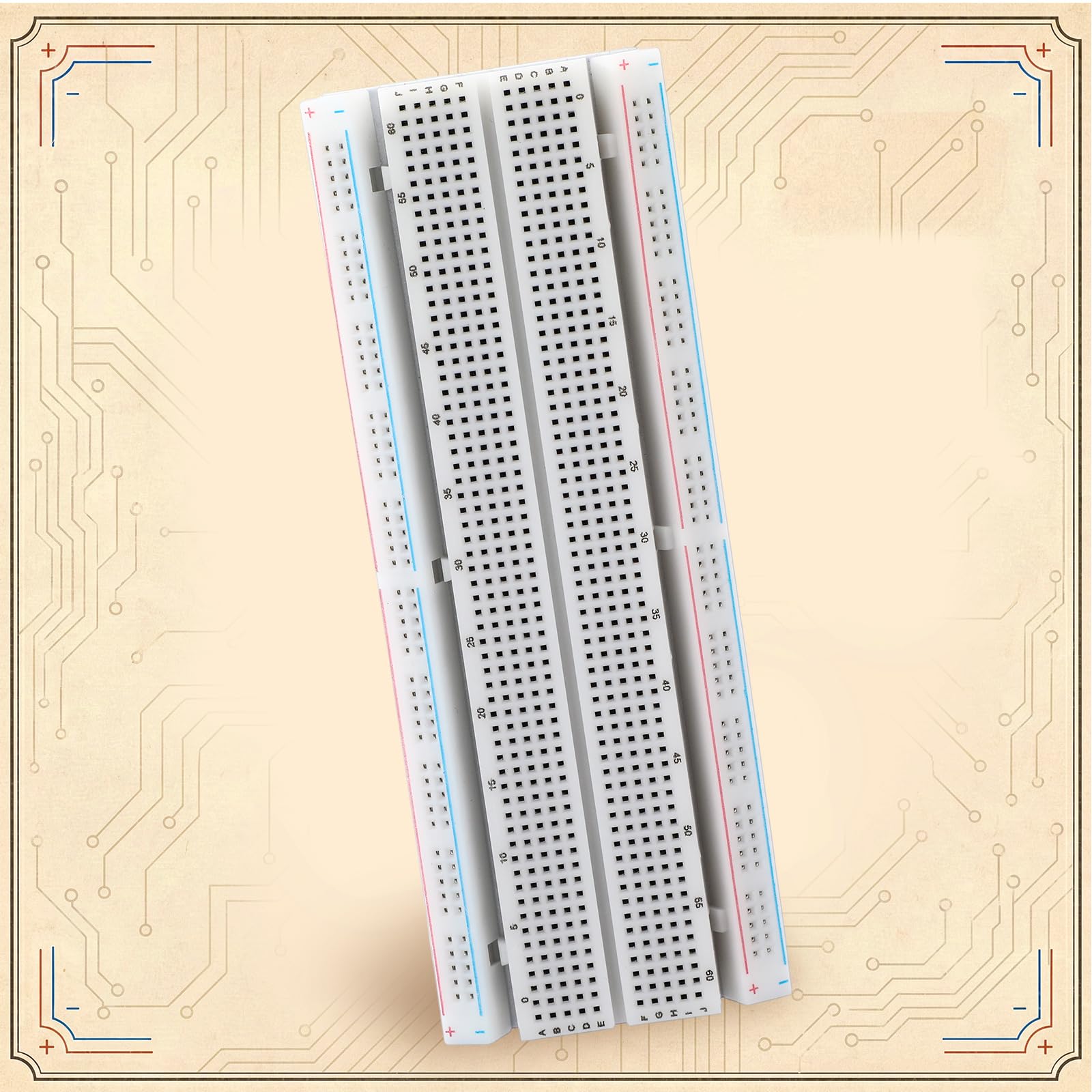 30 pezzi breadboard 830 punti prototipo senza saldatura 6,9 x 1,8 x 3,4 pollici Kit di schede PCB per la distribuzione dello schermo Proto, blocchi di collegamento cavi ponticello