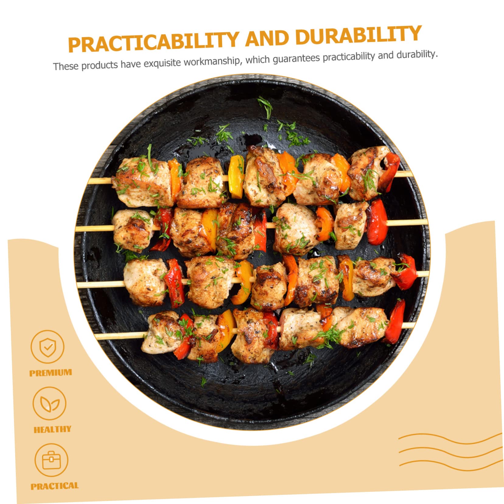 Set di Utensili Barbecue in Acciaio Inox per Campeggio | Clip Multi-funzione, Design Leggero, Accessori per Grigliate All'aperto, Bastoncini Inox, Kit Completo