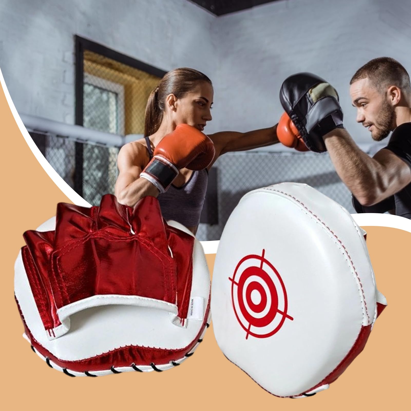 Almohadillas De Golpeo para Boxeo - Objetivo De Mano para Las Patadas,De Mano para Entrenamiento De Muay Thai - para Actividades Deportivas Gimnasio En El Hogar Muay Thai Karate Entrenamiento Fitness