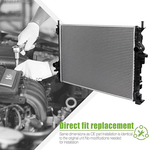 Vista 477 de SCITOO Reemplazo completo del radiador de aluminio para 1993-1998 para Toyota para T100 2.7L 3.0L 3.4L 2090 Radiador