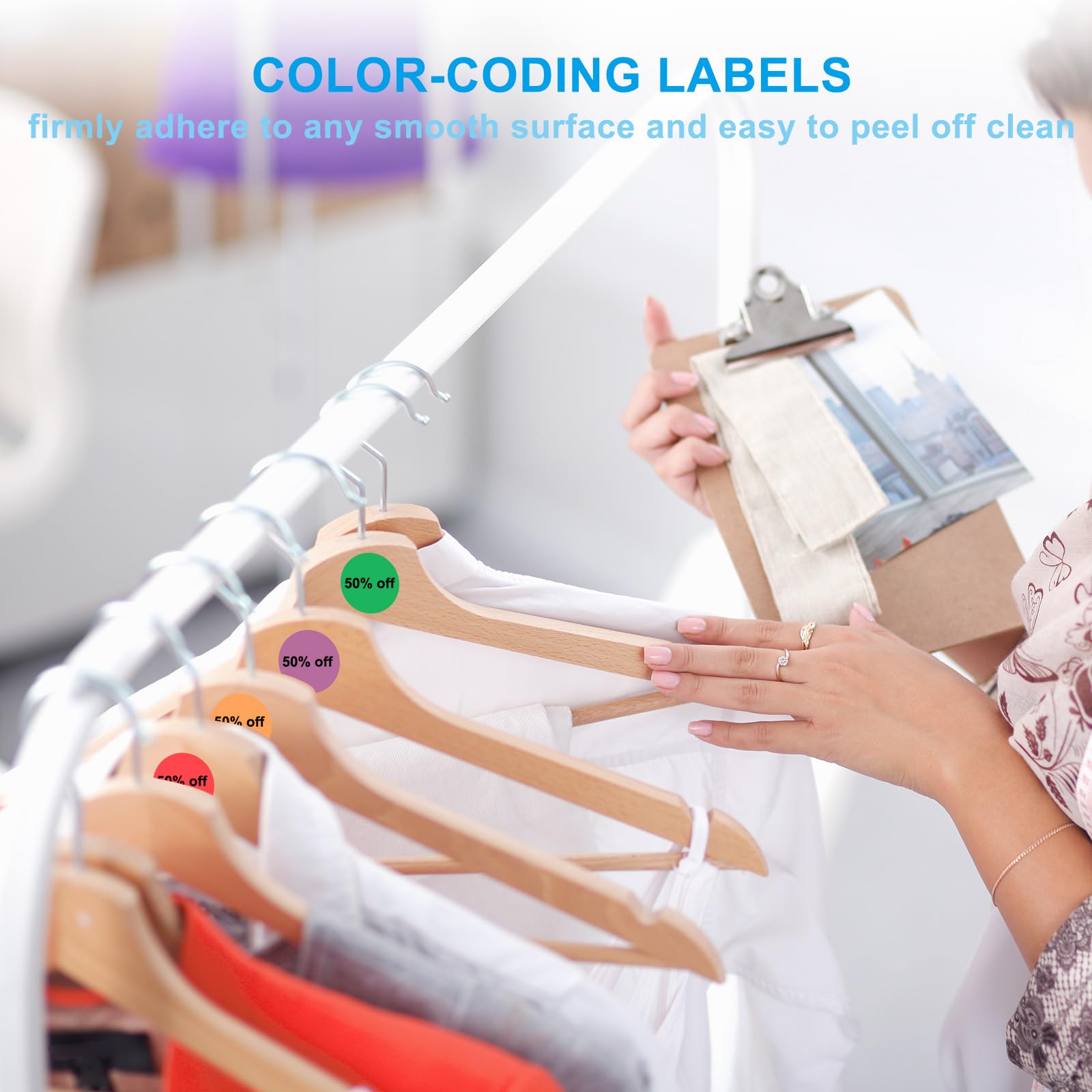 500pcs Round Thermal Labels, 2 Inch Thermal Printer Stickers, 2