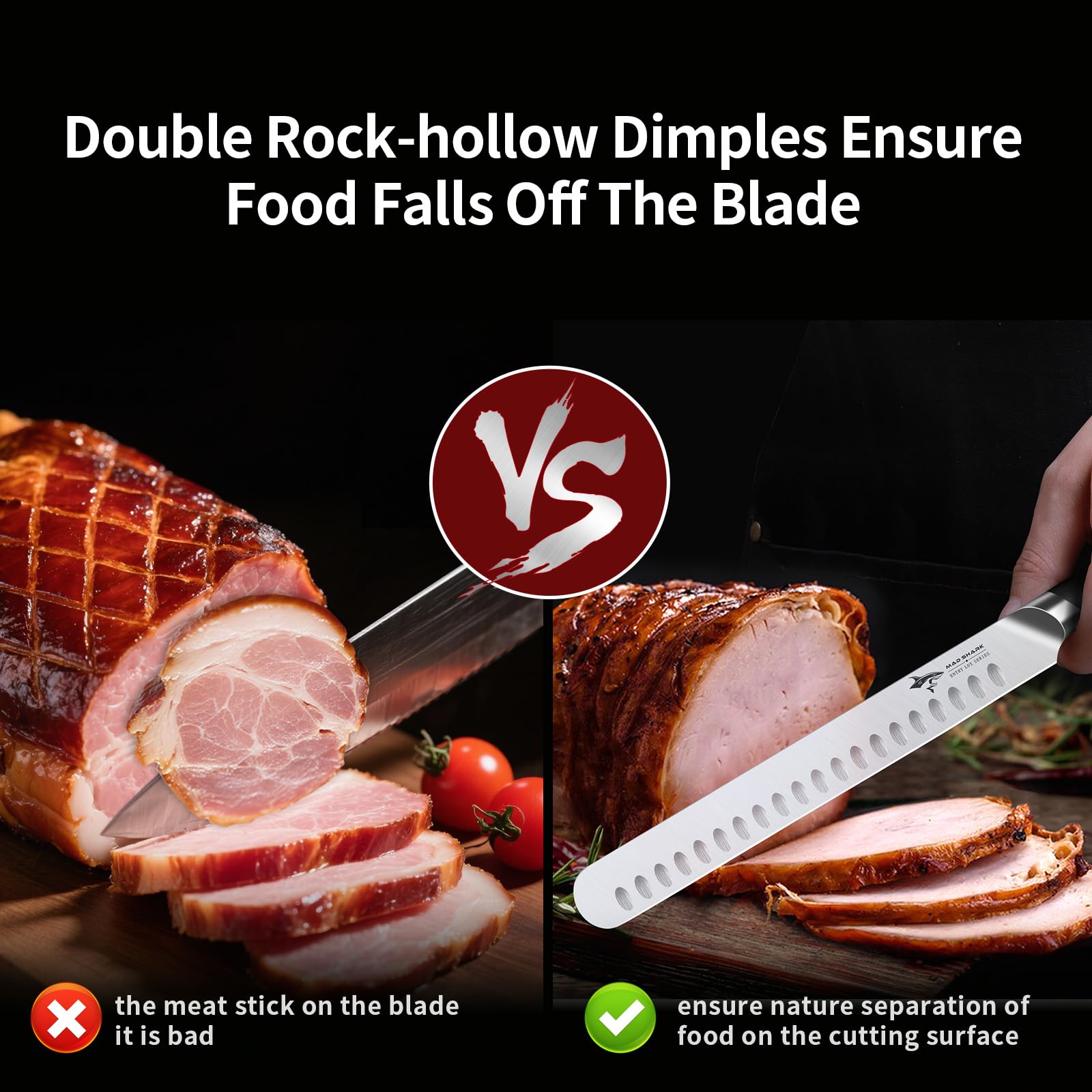 MAD SHARK Brisket Knife - Razor Sharp BBQ Knife -3 MAD SHARK Brisket Knife - Razor Sharp BBQ Knife -3