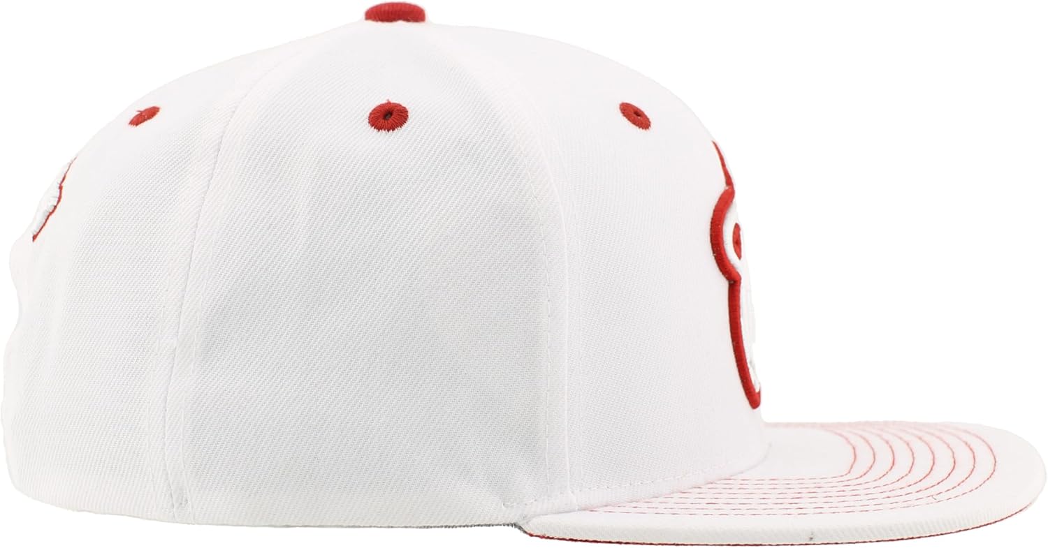 ZHATS NBA Unisex-Adult NBA Officially Licensed Adjustable Snapback Hat Flat Bill Z11 Pop White - Image 7