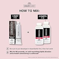 Vista 5 de COLORCHARM Permanent Cream Hair Dye Darkest Brown, Black Hair Colors Intense Natural, Cool Espresso Shades 100% Gray Coverage Vegan, Free of