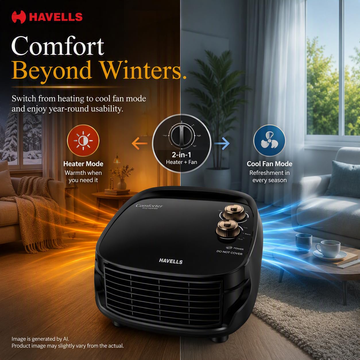Havells Room Heater - Warm Your Space! -7