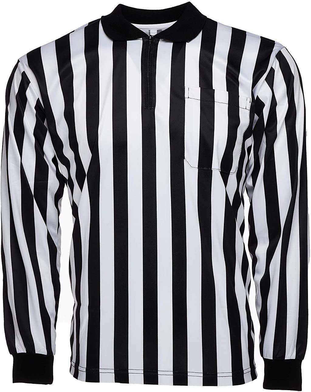 Murray Sporting GoodsMen's Official Pro-Style Long Sleeve Collared Referee Shirt, Officiating Jersey for Football or Hockey