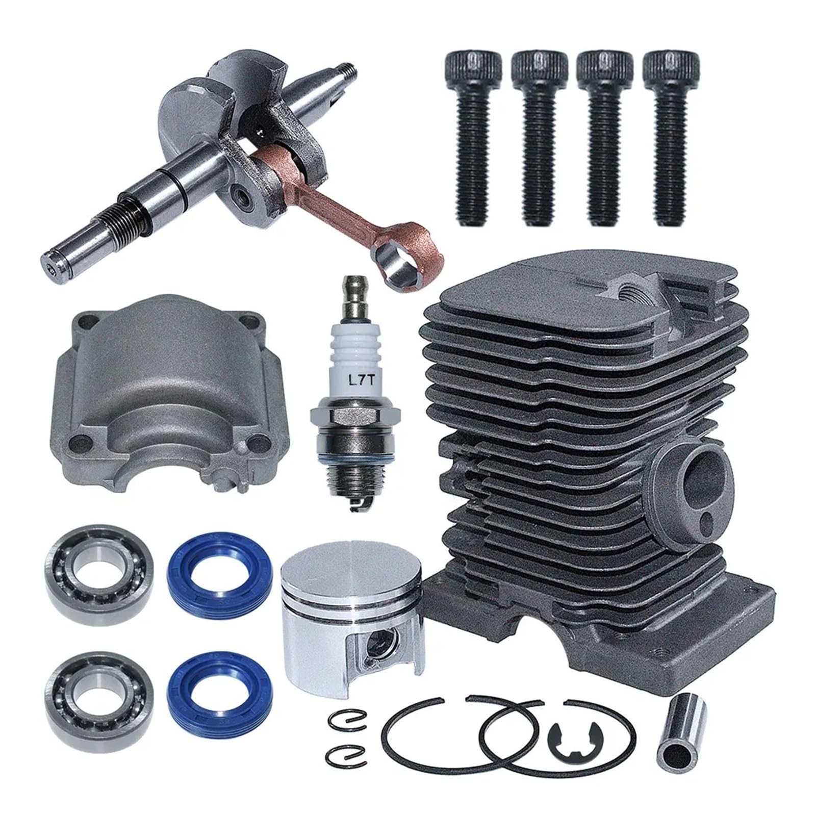 MS180 Cylinder Piston Crankshaft Fit For MS170 018 Chainsaw Engine Motor 1130 020 1208,1132 030 0402