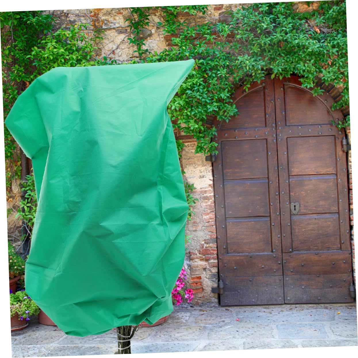 DECOMELODY Fruit Tree Frost Protection Cover Non Woven Plant Frostproof Bag with Drawstring for Winter Tree Flower Protection for Garden Use