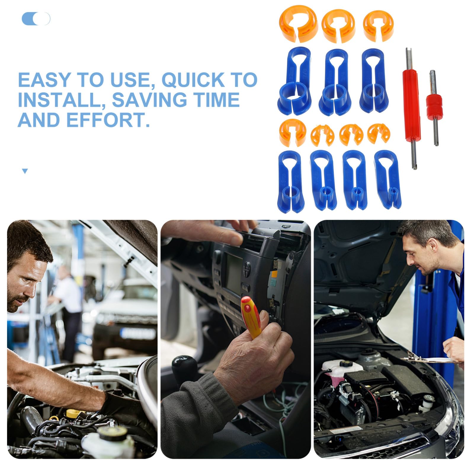 ULTECHNOVO 2ensembles Outil De Déconnexion De Conduite De Carburant Kit pour Démontage Rapide des Tuyaux De Climatisation Carburant pour Mécaniciens Et Automobile