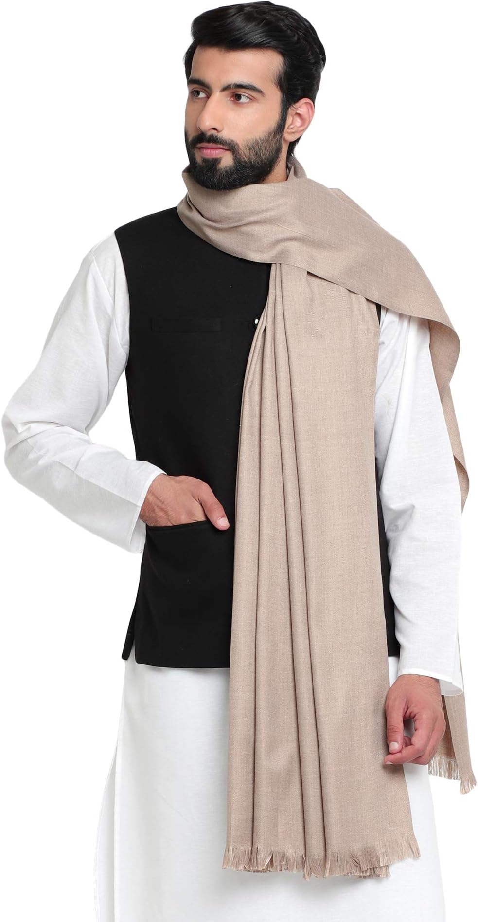 Weavers Villa Men's Plain Woollen Dhariwal Lohi/Shawl [50" X 100"]