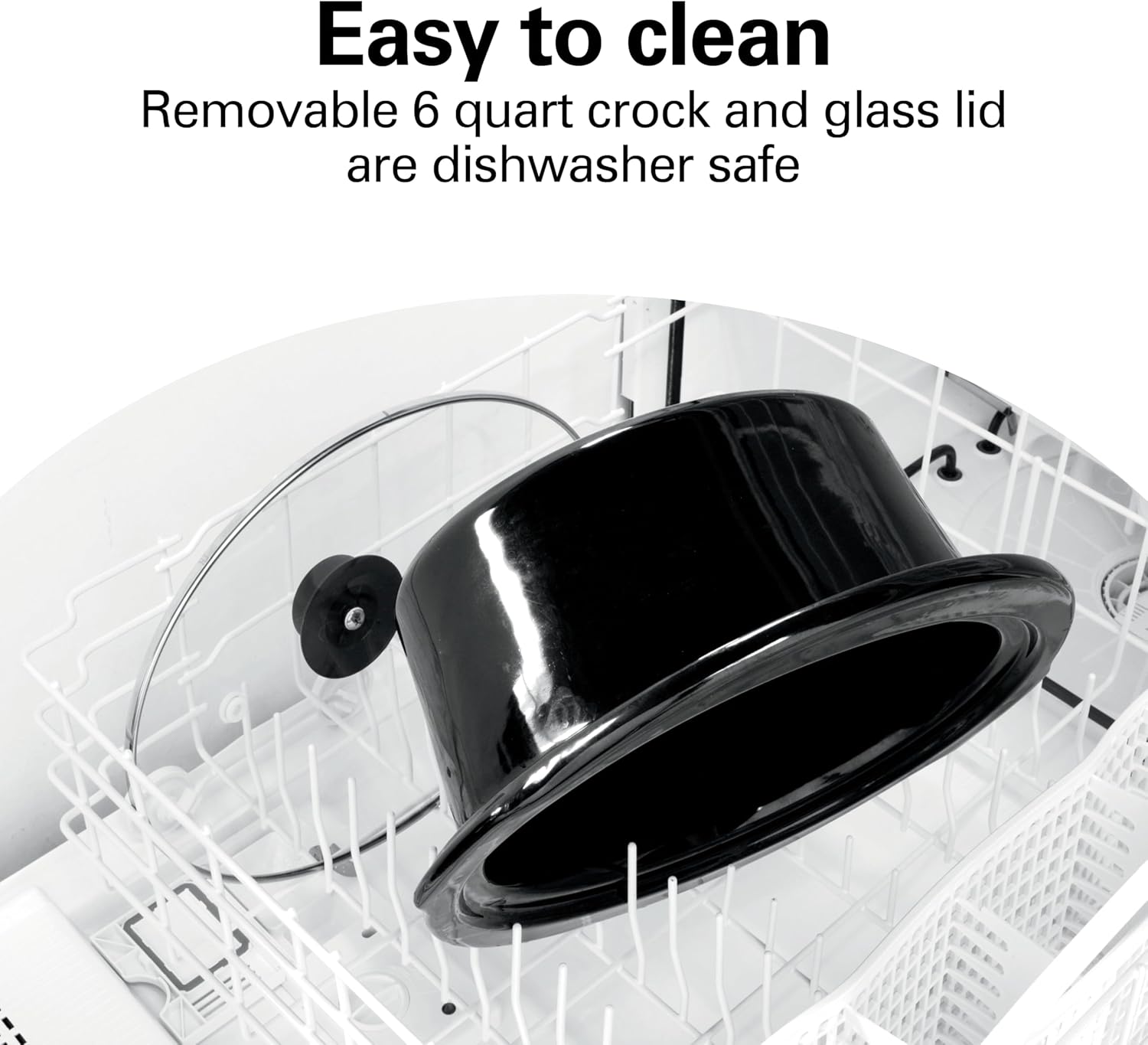 Hamilton Beach Programmable Defrost Slow Cooker, Temperature Probe, 6 Quart Capacity, 33768G