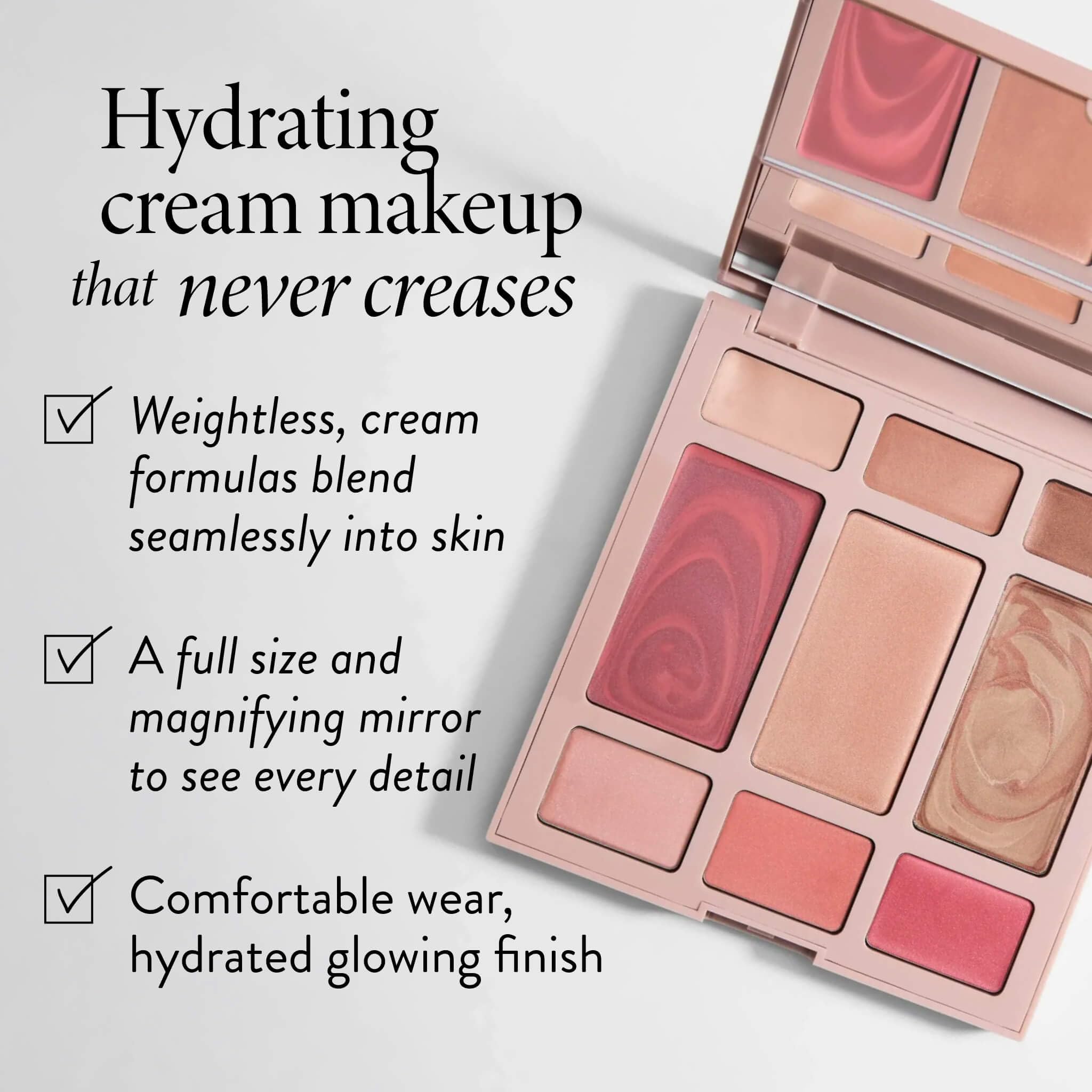 LAURA GELLER The Best of the Best Cream Full Face Palette | Palette all-in-one per viso, occhi e labbra | Trucco sfumabile e idratante realizzato per pelli mature