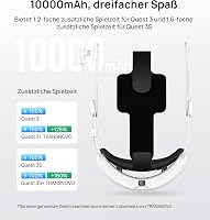 TRANSNOVO fejpánt 10000mAh akkuval Meta Quest 3/3S VR headsetre 4