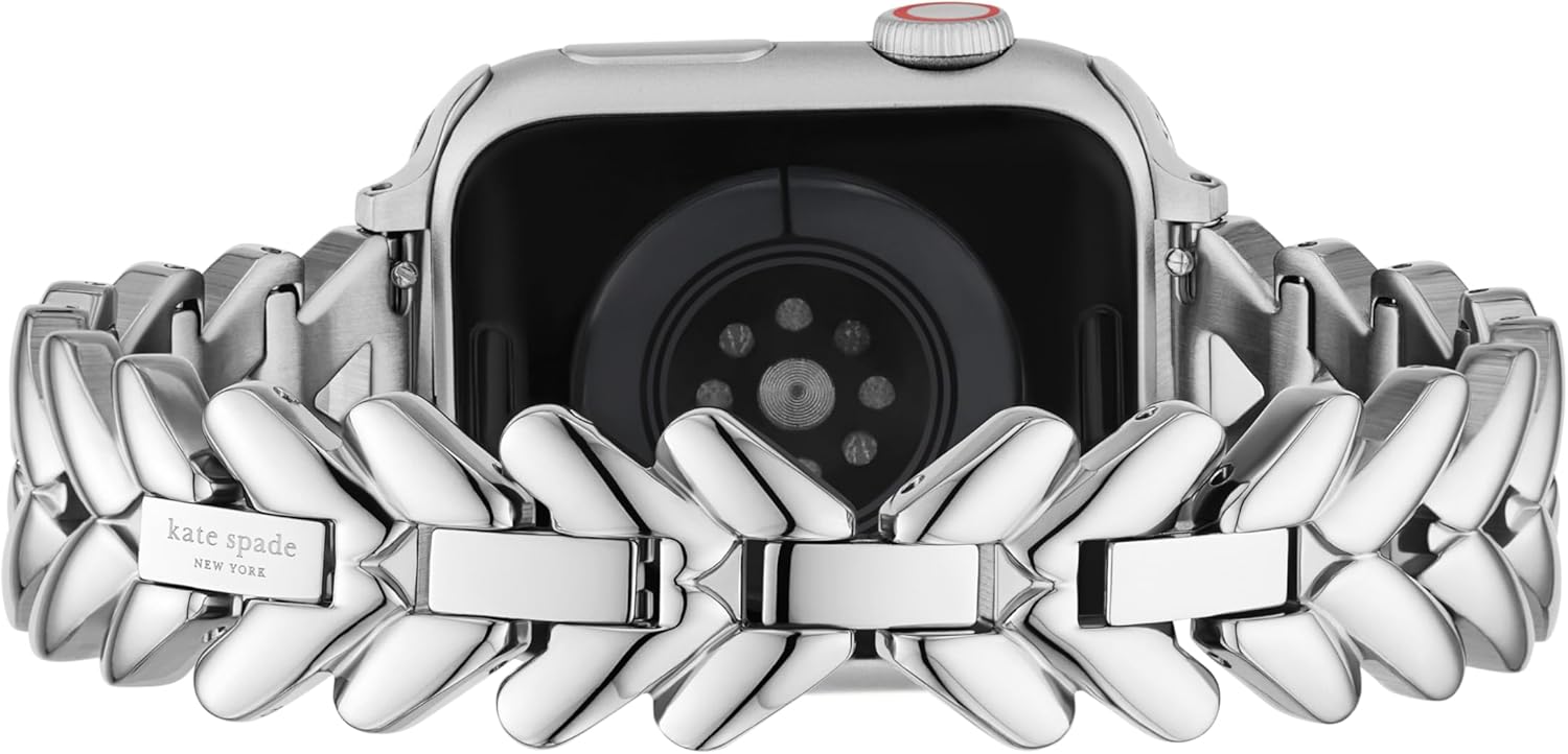 kate spade new york Designer Interchangeable Stainless Steel Band Compatible with Your 38/40/41mm Apple Watch Series 9/8/7/6/5/4/3/2/1/SE