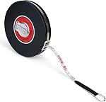 Champion Sports Closed Reel Measure Tape - Measuring Tapes with Hand Crank for Track and Field, Long Jump, Landscaping - Durable, Dual-Sided Measuring Reel with Feet and Meters - Multiple Lengths