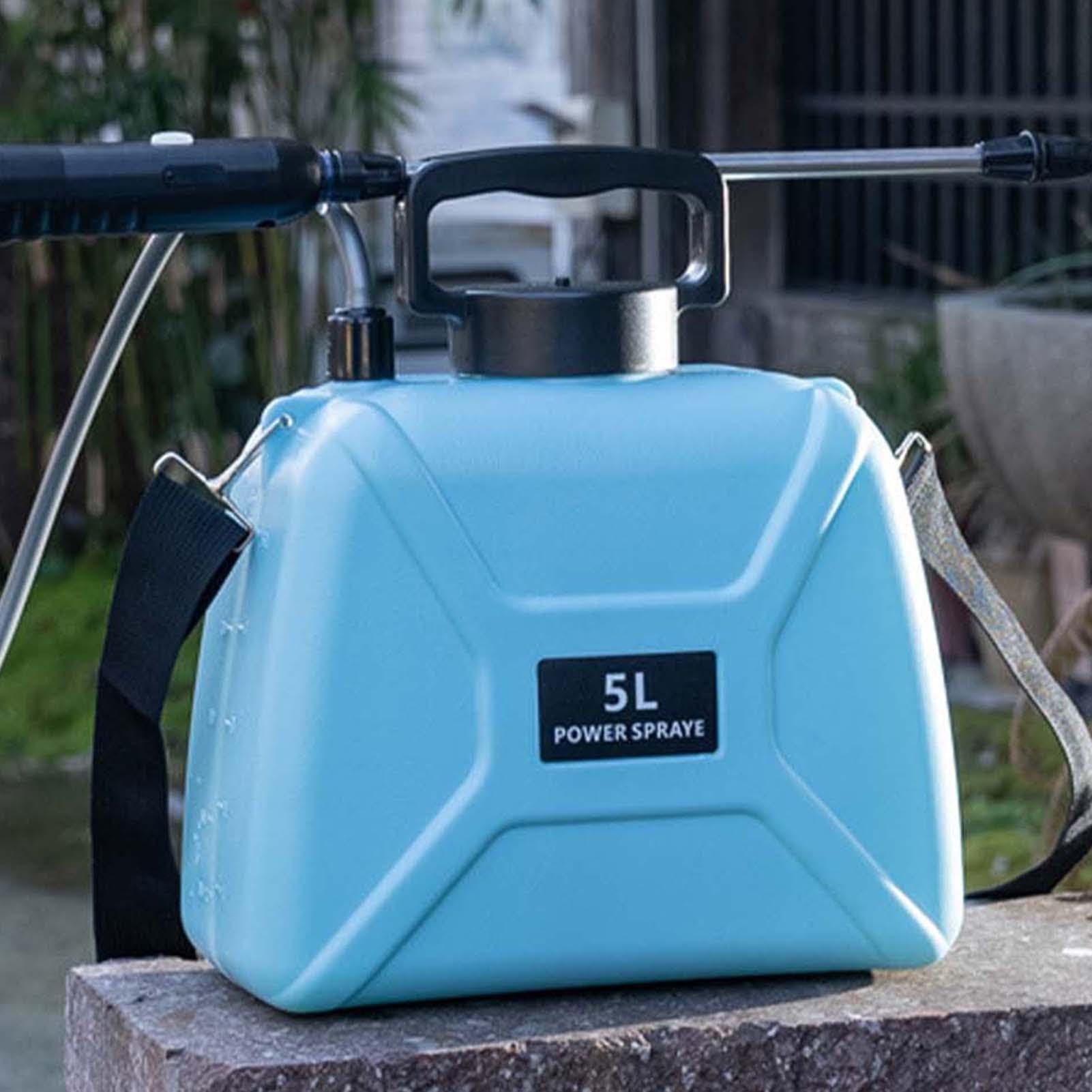 Potężny elektryczny opryskiwacz, elektryczny opryskiwacz wody 5L Duża | Elektryczny Ergonomiczny uchwyt, konstrukcja plecaka do ogrodu na trawniku