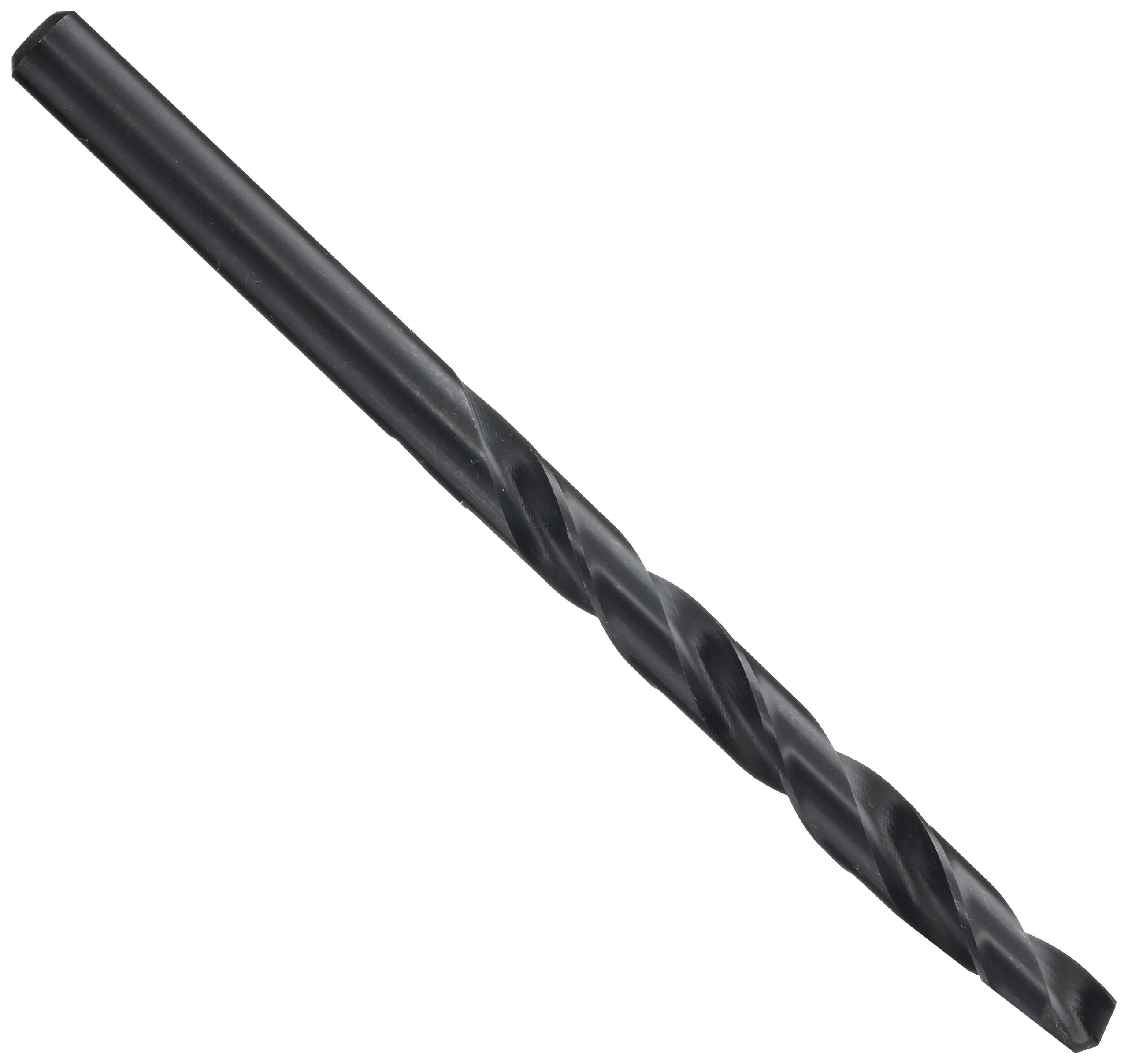 YG-1 D1632 High Speed Steel Split Point Aircraft Extension Drill Bit, Steam Oxide Finish, Straight Shank, Slow Spiral, 135 Degree, W Size, 49/128