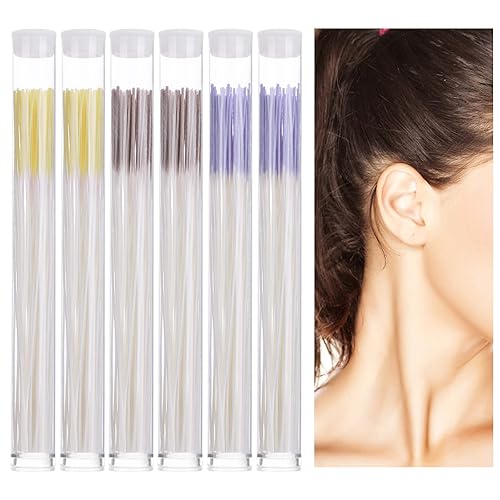 360 piezas limpiador de agujeros para aretes, hilo dental de oído, limpiador de agujeros desechable, línea de limpieza de piercings para limpieza de