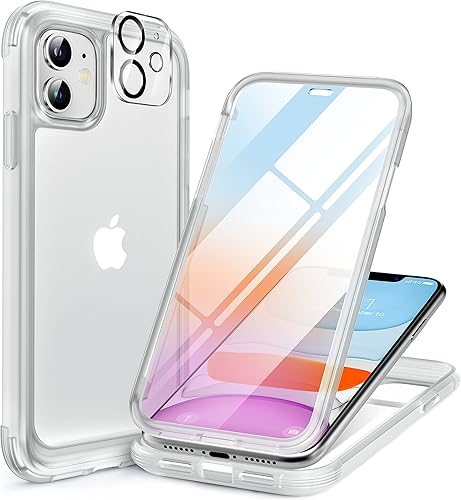 Miniatura 22 de Miracase Funda para iPhone SE de 3ª/2ª generación 2022 2020 de cuerpo completo con protector de pantalla de vidrio integrado, resistente protección