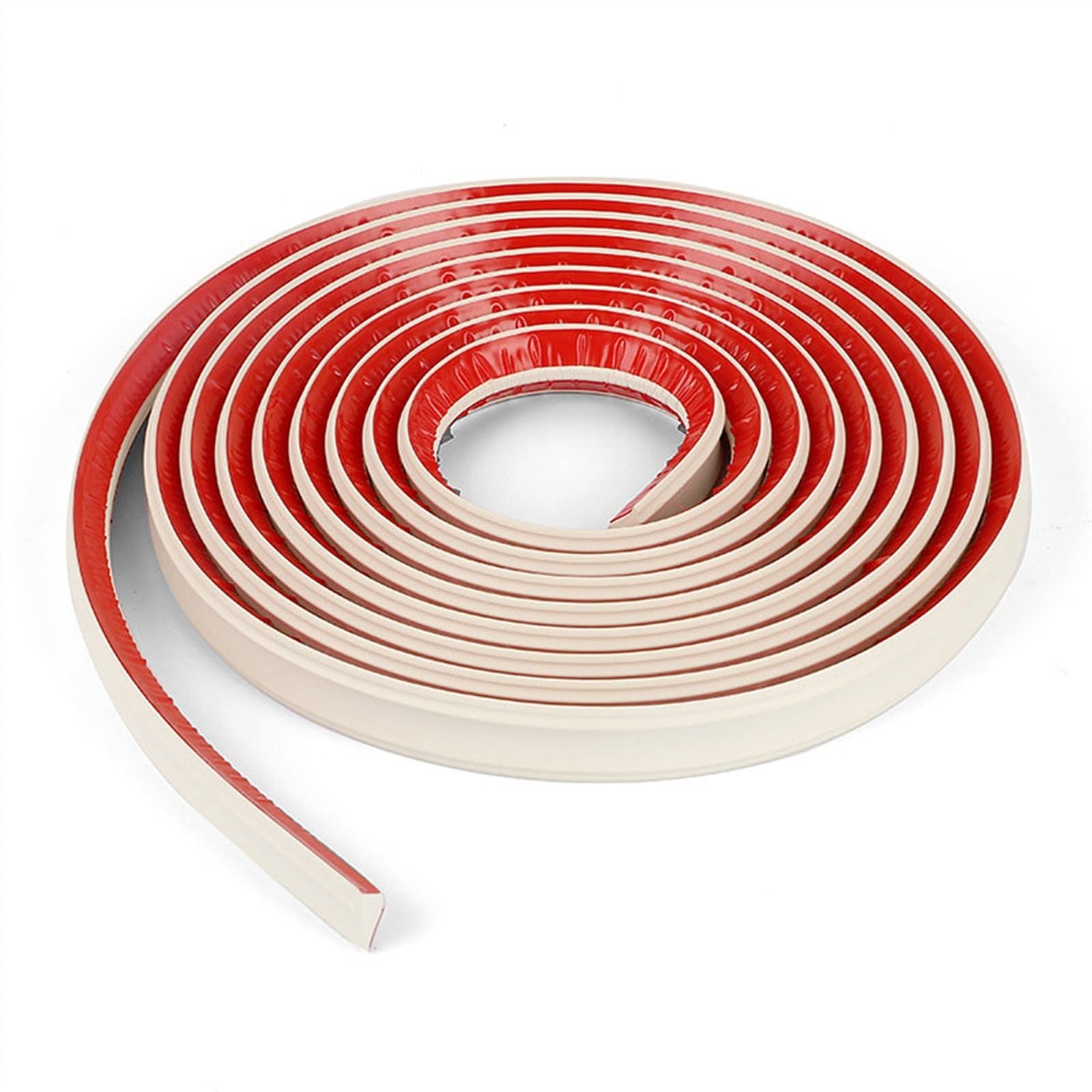 Elastyczne listwy, samoprzylepne elastyczne laminowane koraliki do narożników wewnętrznych do ścian wewnętrznych wielokolorowe 21mm-25mm x 5m-20m (biały, 21mmx5m)