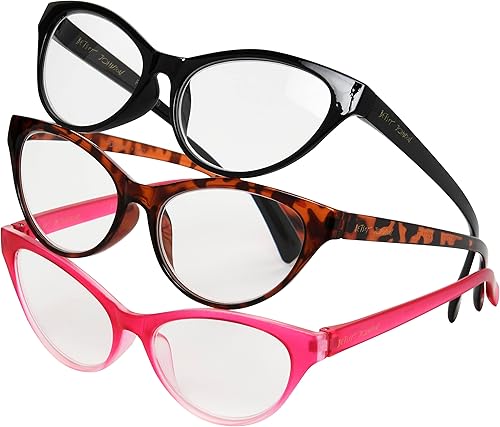 Betsey Johnson Gafas de lectura Fairisle Cat-Eye para mujer Betsey Johnson Gafas de lectura Fairisle Cat-Eye para mujer
