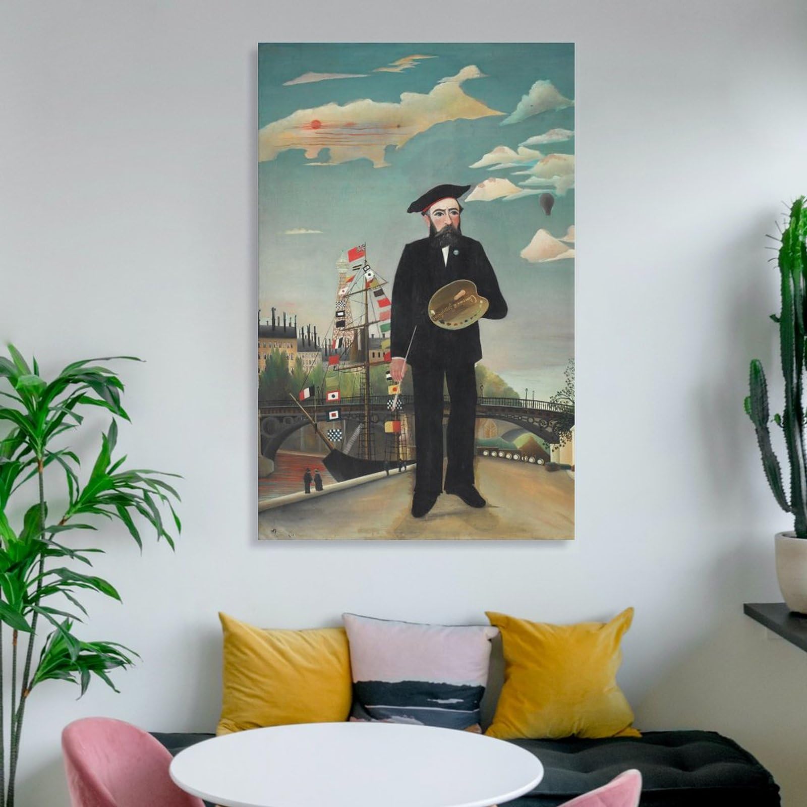 Amazon.co.jp: Henri Rousseauアンリ・ルソー《私自身、肖像＝風景