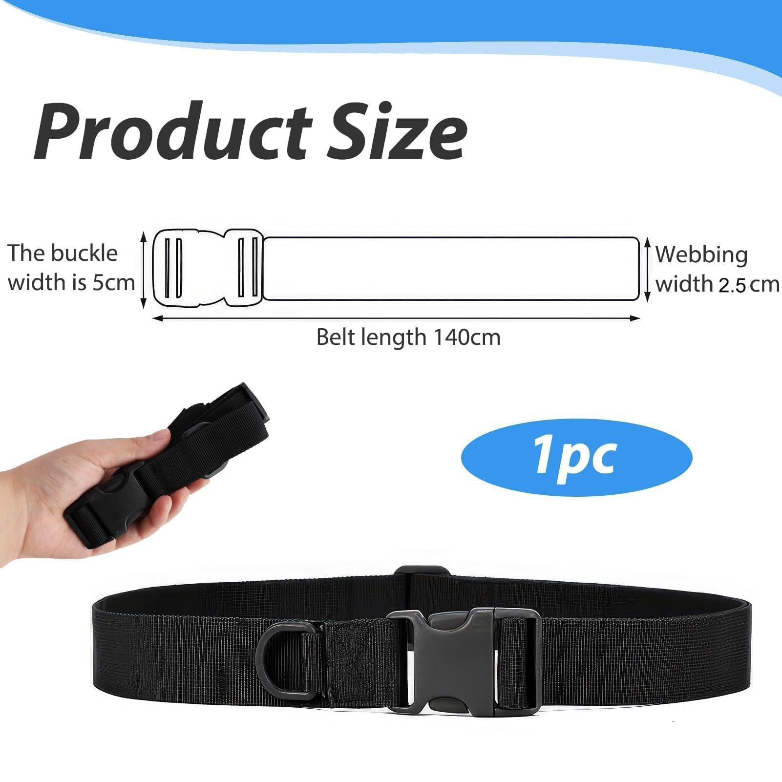 Cintura Tattica Militare,Cintura Regolabile 140cm,Nylon Resistente All'usura,Fibbia Sgancio Rapido,Adatta per Uso Quotidiano e Operazioni Tattiche,Passaggio Attraverso la Sicurezza Aeroportuale,nero