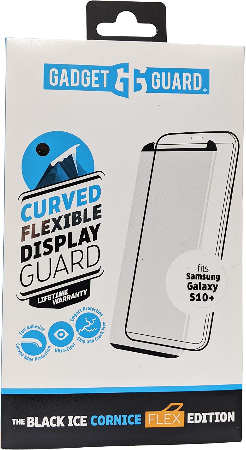 Gadget Guard - Black Ice Cornice Flex Screen Protector for Samsung Galaxy S10 Plus - Clear - GGBIC2C228SS03A