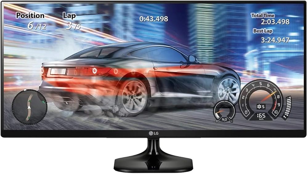 LG Full HD IPS UltraWide Monitor - View 1