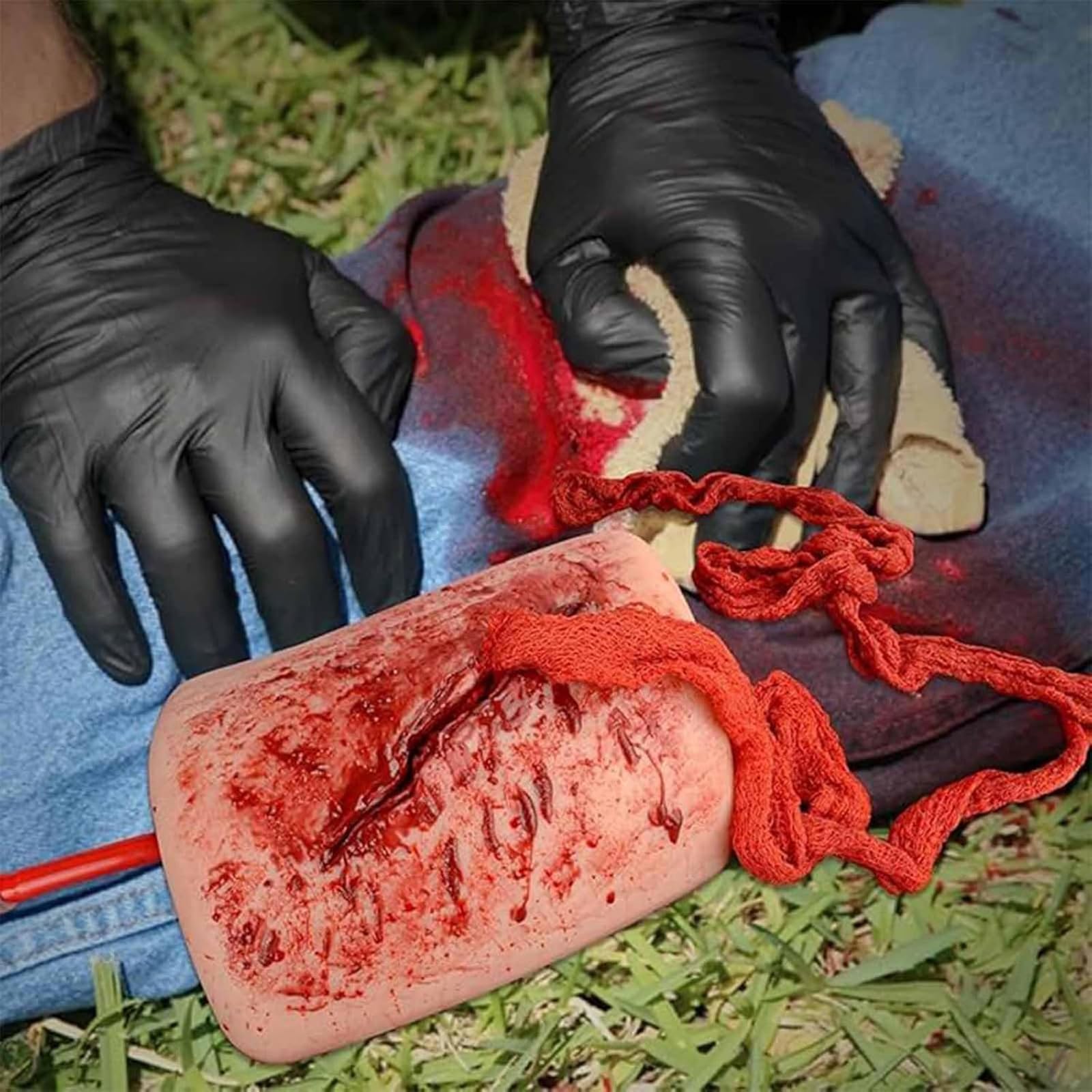 Modelo De Simulador De Laceración, Kit De Entrenamiento para Detener El Sangrado, Herida del Muslo Profesional Y Simulador De Entrenamiento De Torniqueta