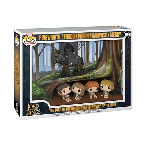 Funko Pop! Moments Deluxe: The Lord of The Rings:Fellowship of The Ring - Ringwraith/Frodo/Pippin/Samwise/Merry - Collectable Vinyl Figure - Gift Idea - Official Merchandise - Toys for Kids & Adults