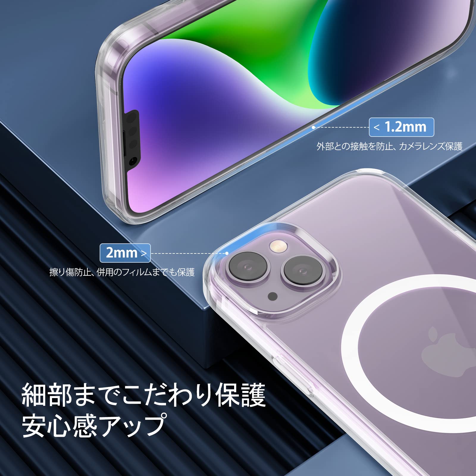 Amazon.co.jp: [MagSafe対応・クリア」BENKS iPhone14 Max 用