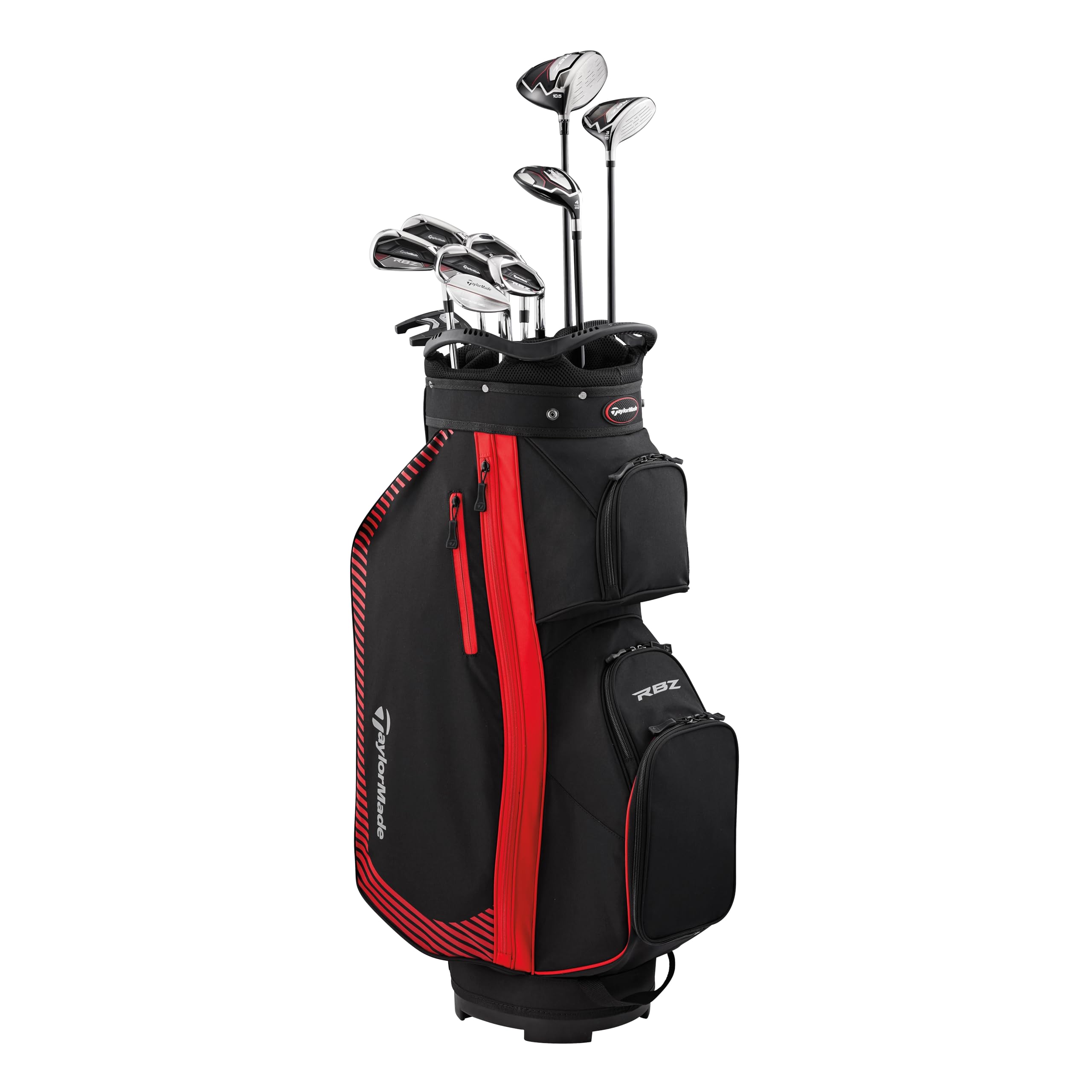 TaylorMade Komplettes Golfschläger-Set RBZ 2025, 11-teilig, Schwarz/Rot