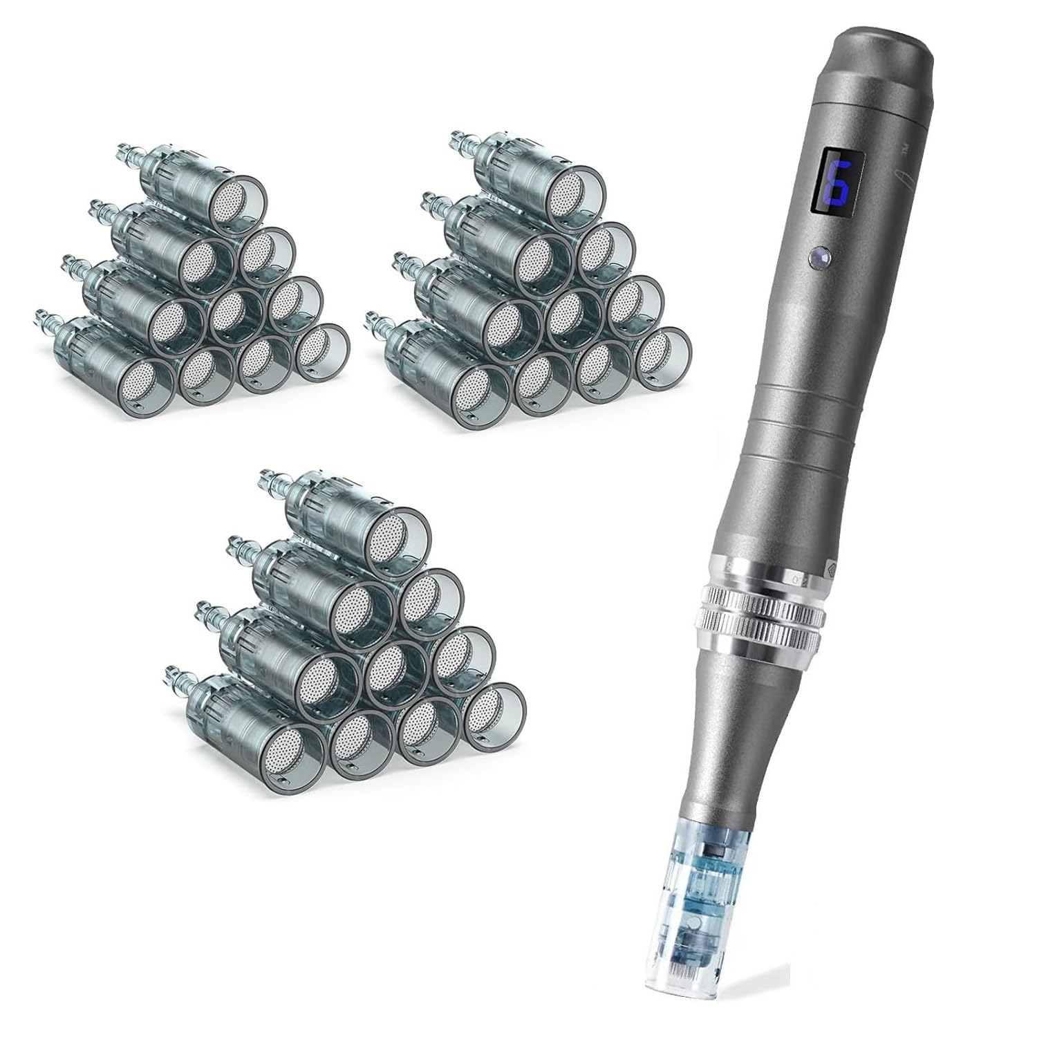 Microneedle Derma Roller Pen,Nuprad Dermastyle Pen 0.25 mm Stamp Pen Home Use Machine for Women Men Microneedle Derma Roller Pen,Nuprad Dermastyle Pen 0.25 mm Stamp Pen Home Use Machine for Women Men