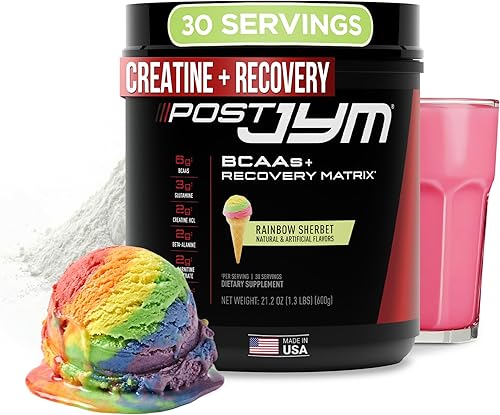 Miniatura 8 de Polvo de Recuperación Amino Post JYM Active Matrix Pura creatina HCl, aminoácidos ramificados, glutamina, carnitina, betaína, taurina para máxima