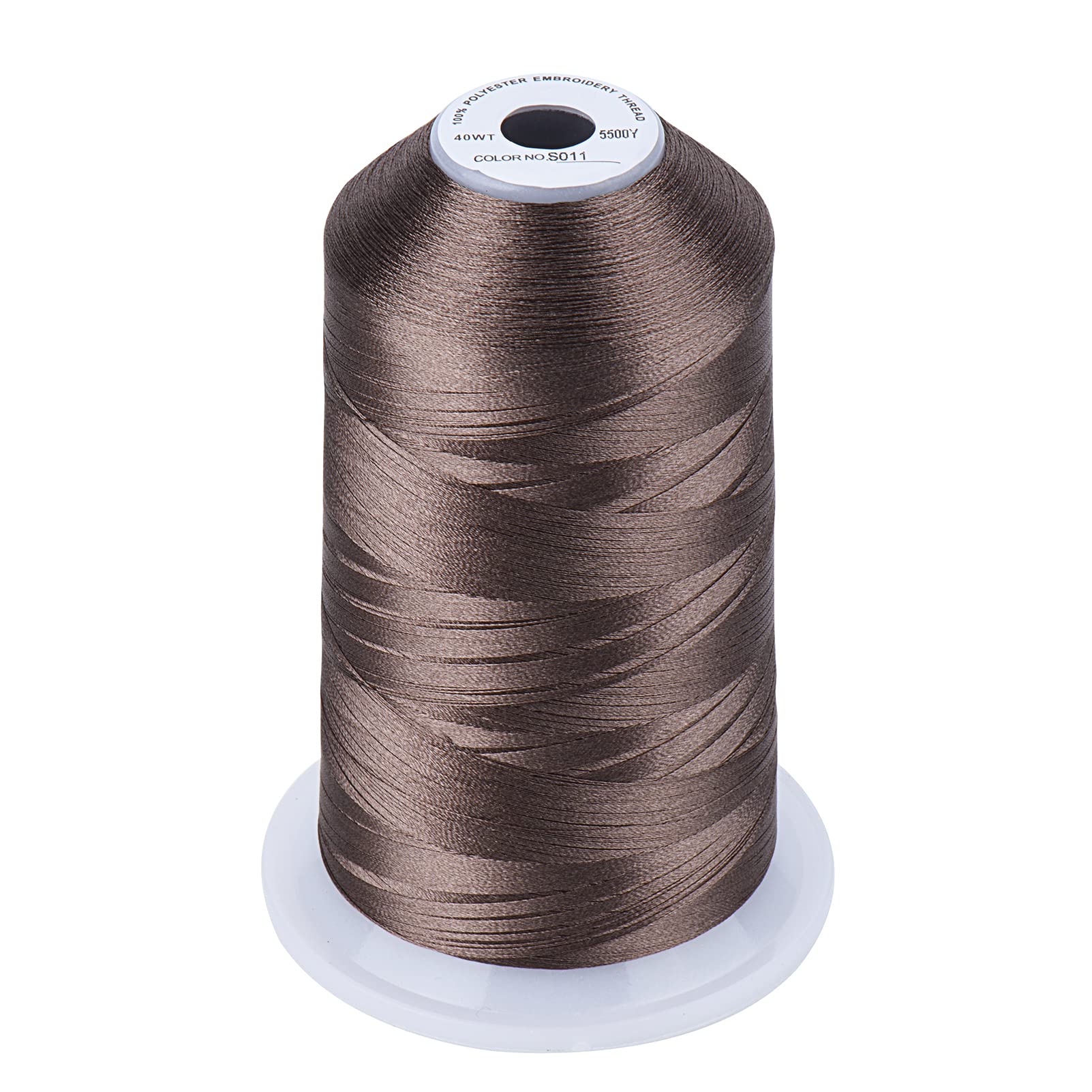 Simthread Embroidery Machine Thread 5000M 40WT Polyester, Mocha S011