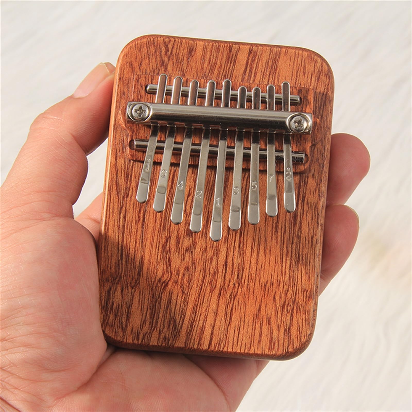 Mini Kalimba Portátil De 9 Teclas, Instrumento De Teclado De Madera Kalimba De Percusión De Dedo Para Principiantes Kalimba Piano de Pulgar