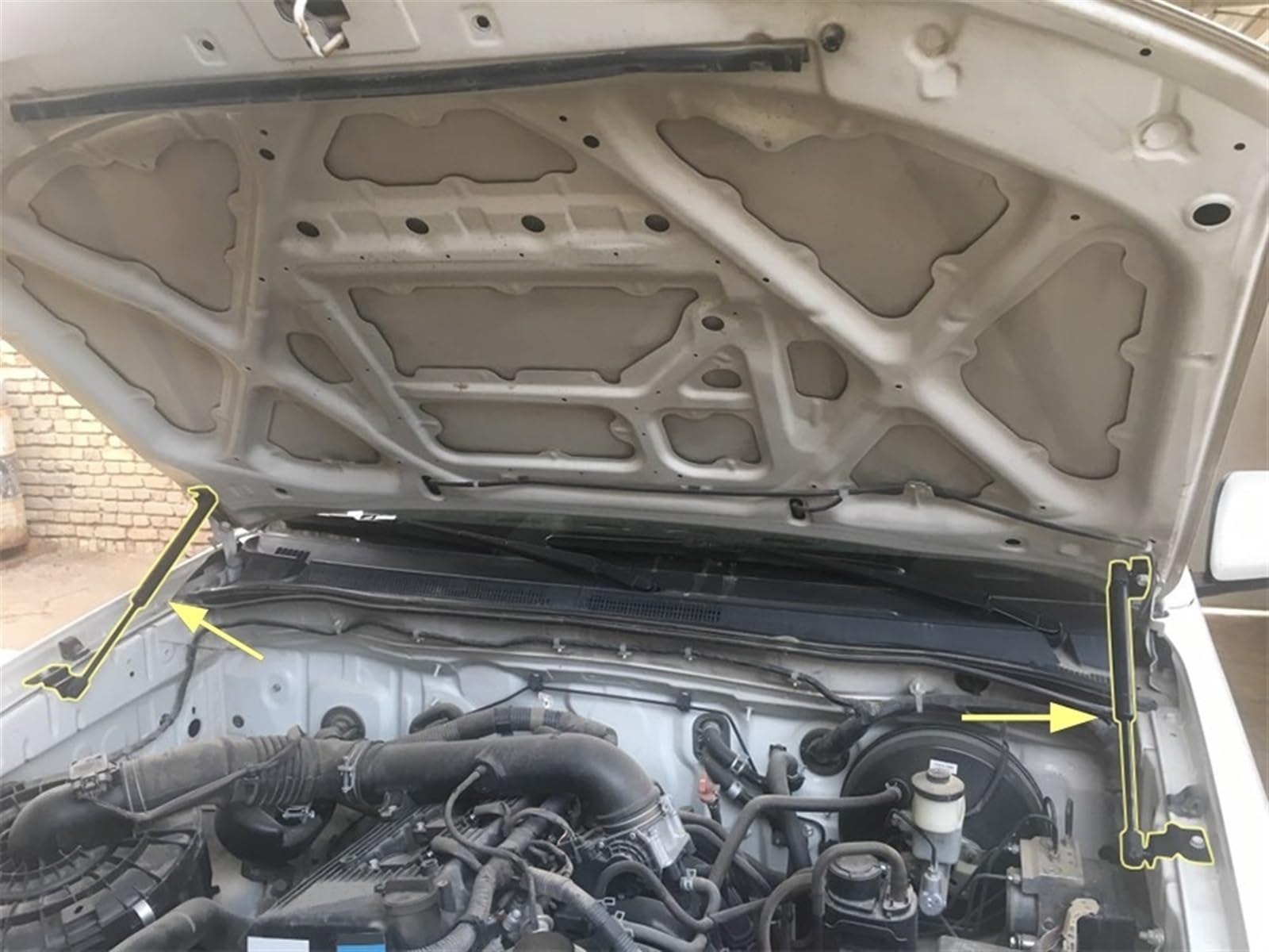 Generico Ammortizzatore Idraulico automobilistico 2 Pezzi di Supporto a Gas per Ammortizzatore Cofano Anteriore Auto, Molla a per Coperchio valvola