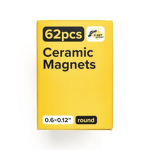 Miniatura 62 de Imanes de anillo resistentes, imanes ultra fuertes de 1.2 pulgadas con agujeros para bricolaje y manualidades, juego de organización espacial