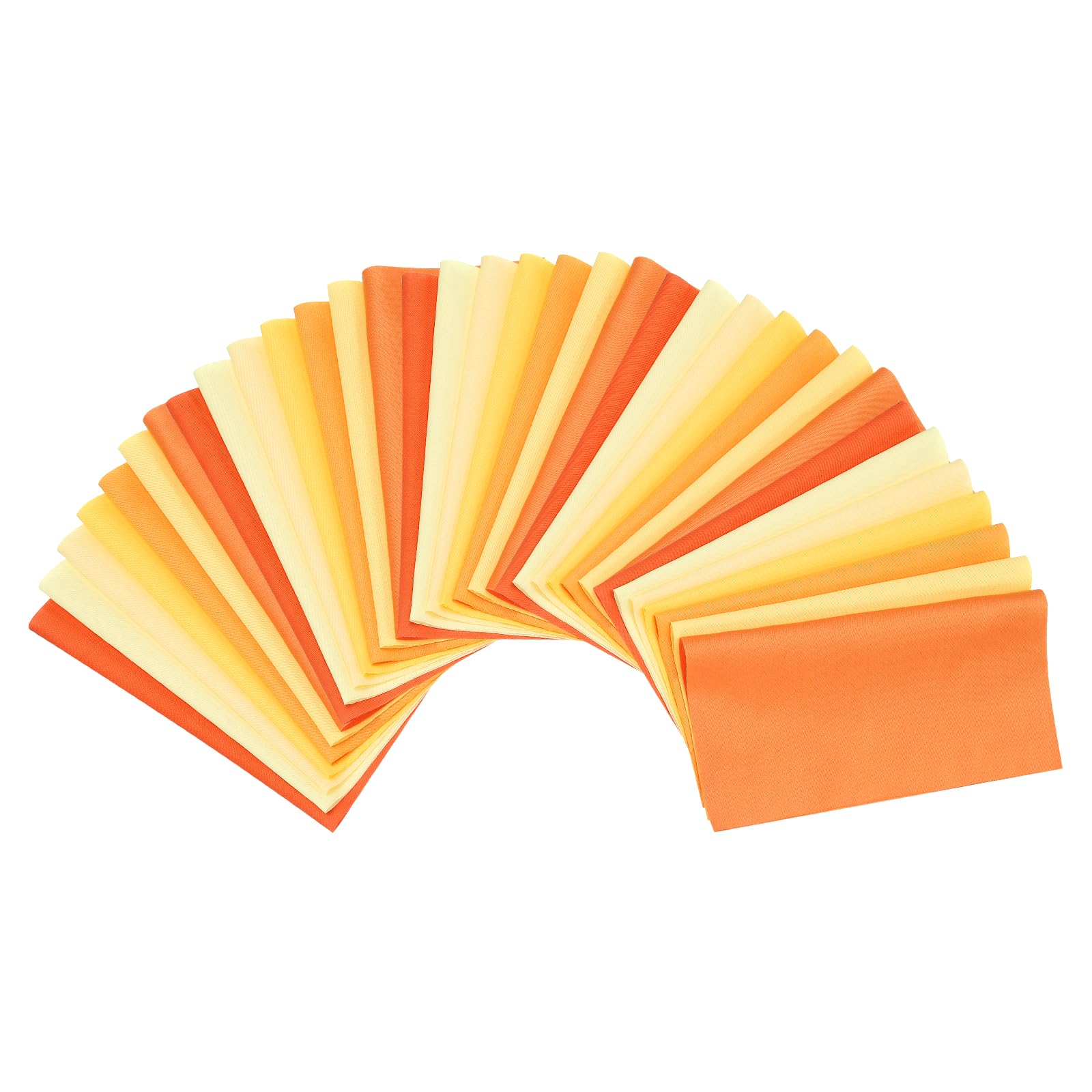 – Cotton Fabric Bundles, 35 Pcs 10 x 10 Inch Fat Quarter Solid Color Precut Fabric Squares for Sewing Patchwork Quilting DIY Crafts, Orange