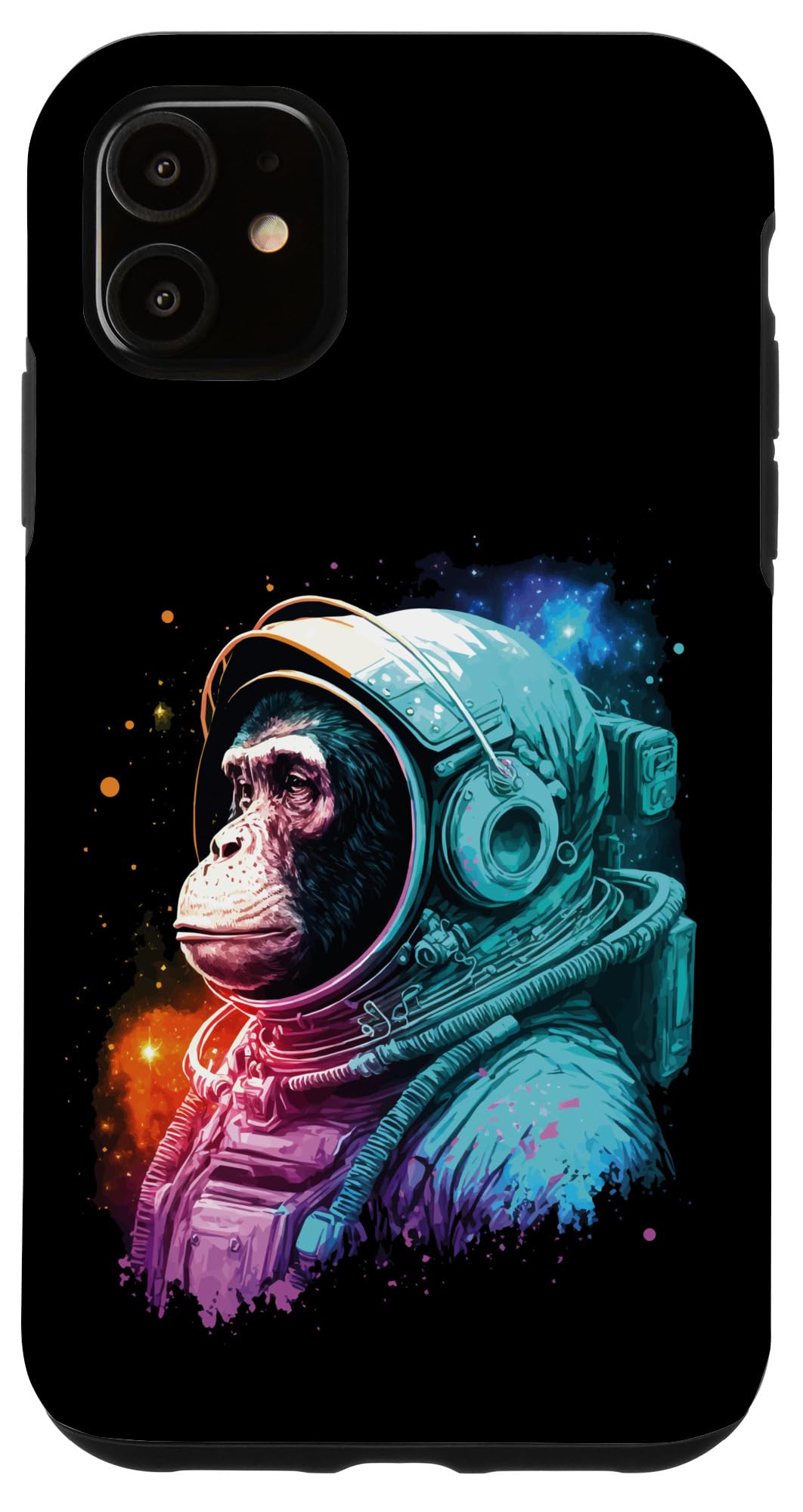 iPhone 11 Vintage Astronaut Monkey Chimp Cosmonaut Cool Hip Graphic Case