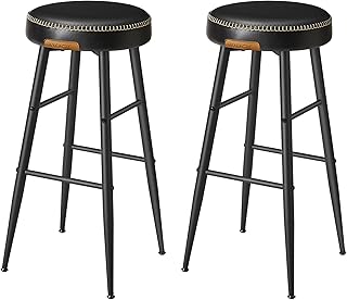 12 Black White and Grey Kitchen Ideas with Modern Contrast 18 VASAGLE EKHO Collection - Bar Stools Set of 2, Bar Height Bar Stools, Ki...