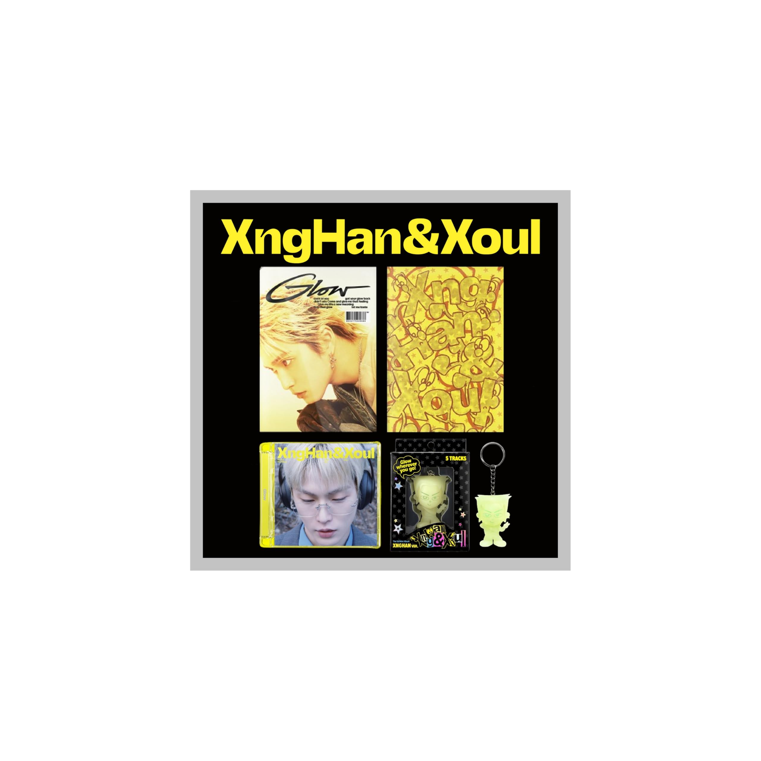 (3 Version Set : Adventure Part 2+1Glow+XngHan) Xnghan & Xoul Glow 1st Mini Album with Tracking