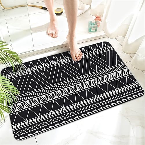 Alfombra de baño de goma antideslizante, de secado rápido, súper absorbente, delgada, para debajo de la puerta, alfombra de ducha para frente de