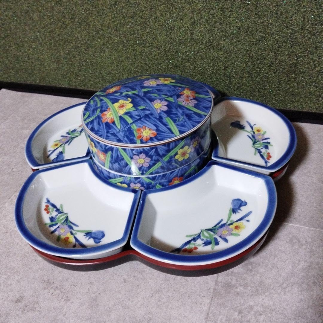 昭和レトロ 回転 花柄オードブル 陶器 【公式通販】